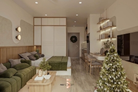 THIẾT KẾ CĂN HỘ STUDIO MS GIANG SKY FOREST ECOPARK