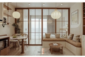 Thiết kế căn hộ 1 ngủ Ms Tuyền tại Sky Forest Ecopark