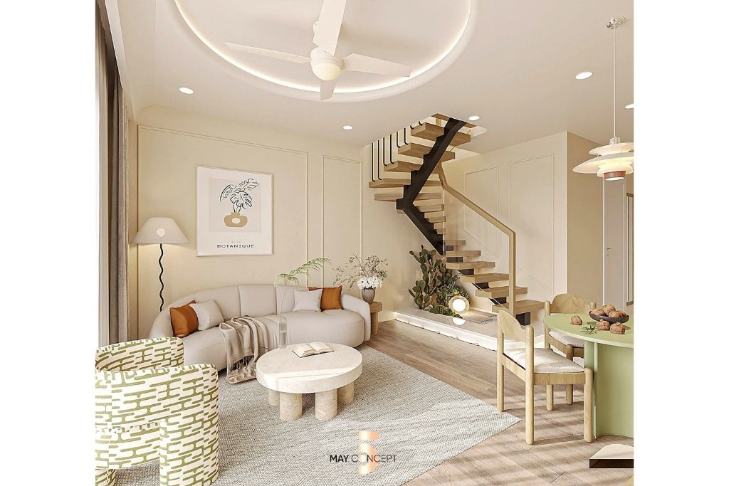 Thiết kế Studio penthouse theo phong cách Famhouse Ms Thanh Sky Forest Ecopark