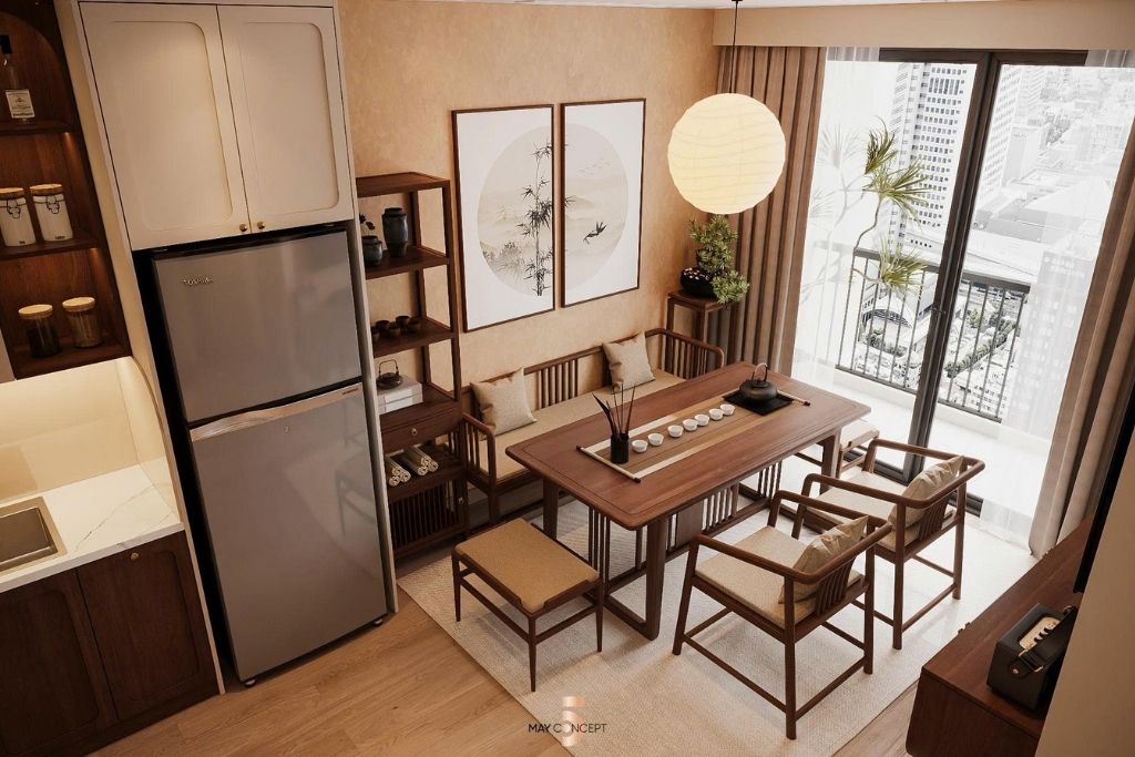 Thiết kế phong cách Japandi CĐT Ms Vân Anh tại Sky Forest Ecopark