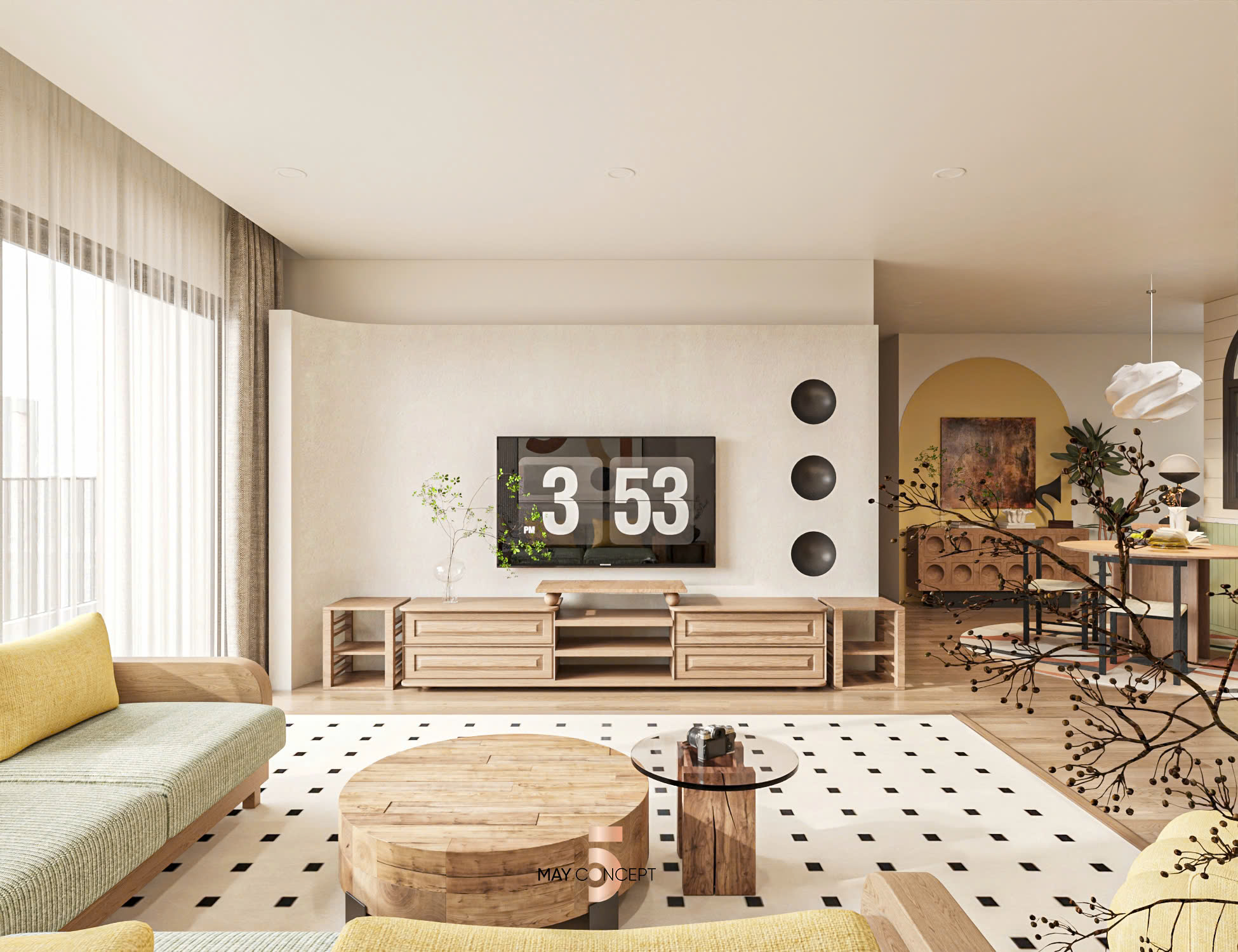 Thiết Kế Phong Cách Mid Century