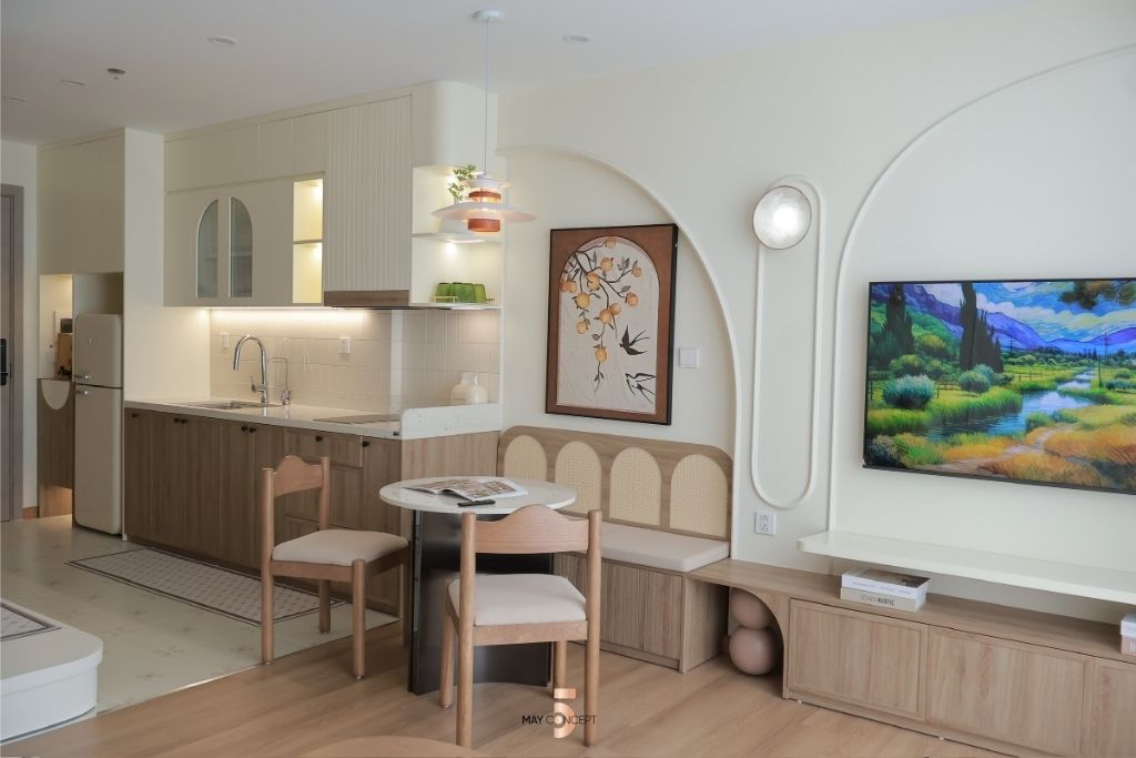 Hình ảnh thực tế Studio Penthouse Sky Forest Ecopark – Hoàn thiện từ căn hộ thô thành 2 phòng ngủ, 2 WC