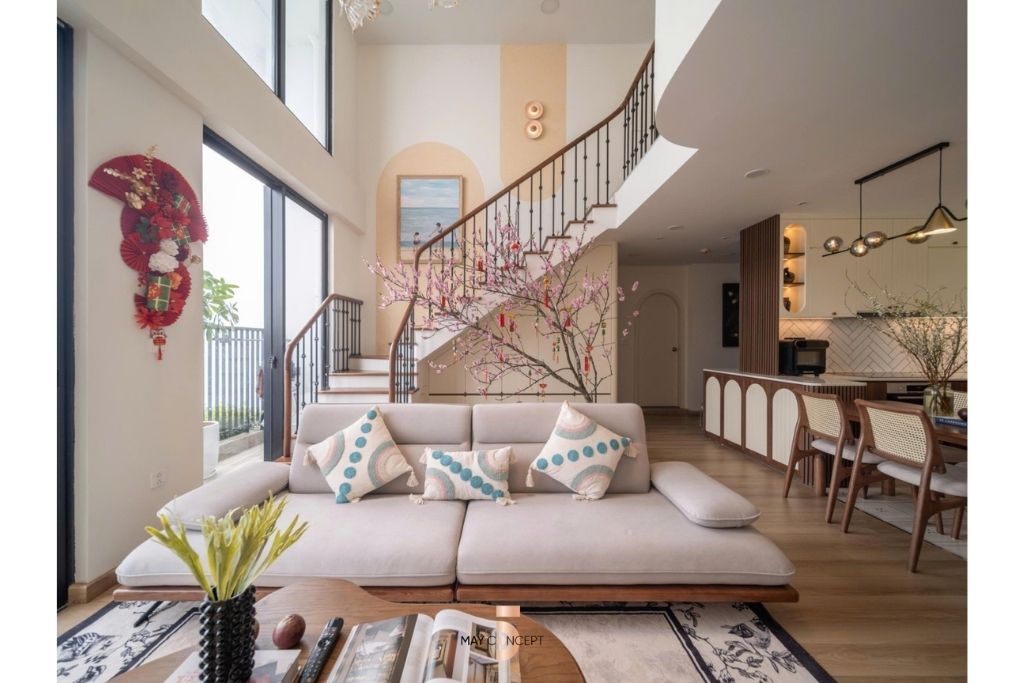 Thi công thực tế Penthouse Ms Lan Anh SF1 Sky Forest Ecopark