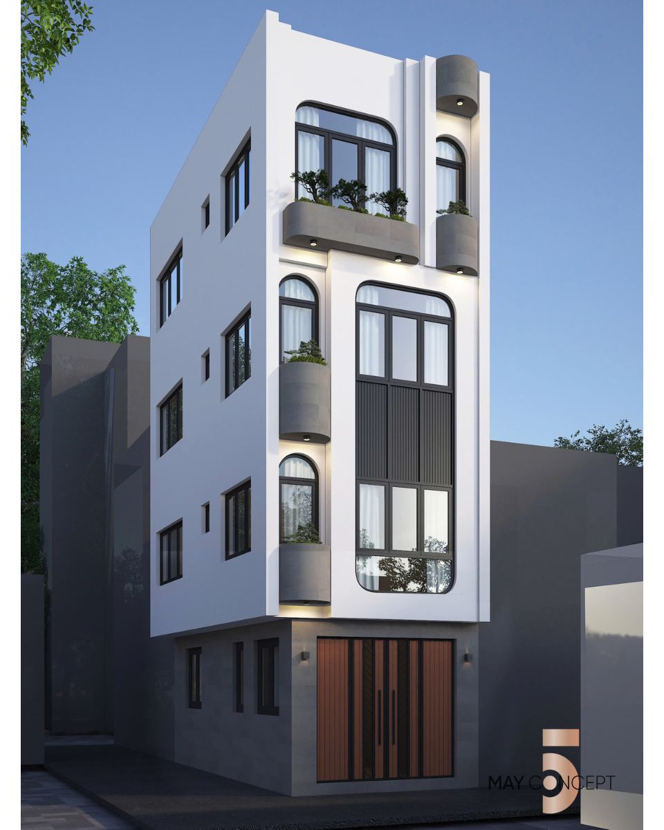 THIẾT KẾ KIẾN TRÚC NHÀ PHỐ HỒNG HÀ LONG BIÊN HÀ NỘI